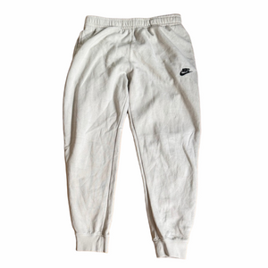 Nike Cream Swoosh Geometric Design Sweatpants Men Small Activewear Athletic